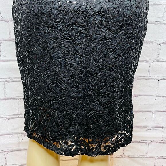 Marina Sequin Lace Cap Sleeve Sheath Dress - Picture 4 of 12